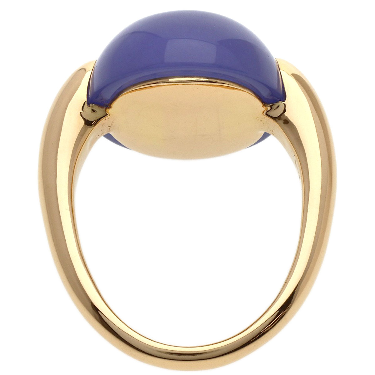 Pomellato Luna Chalcedony Ring K18 Pink Gold Ladies [Used]