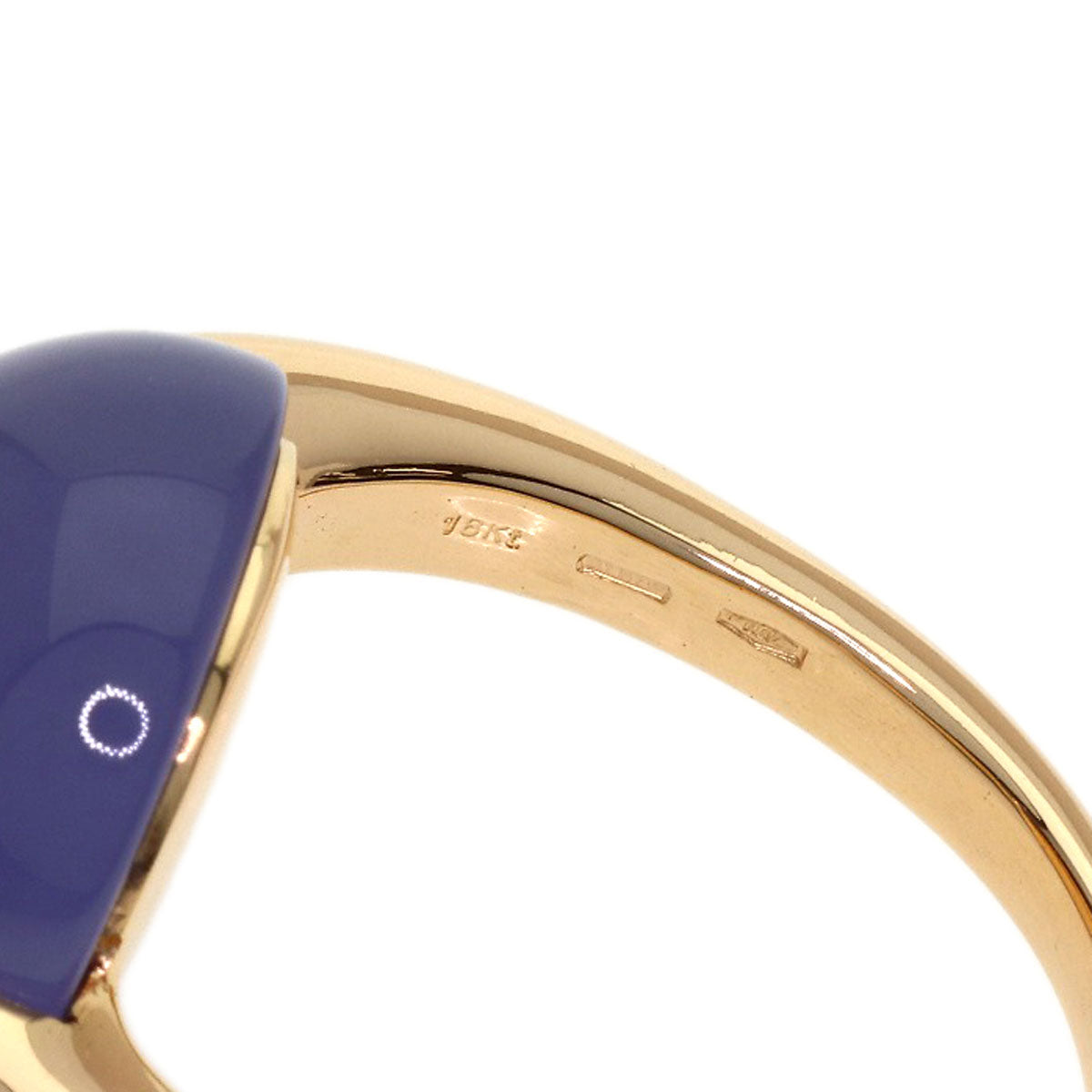 Pomellato Luna Chalcedony Ring K18 Pink Gold Ladies [Used]