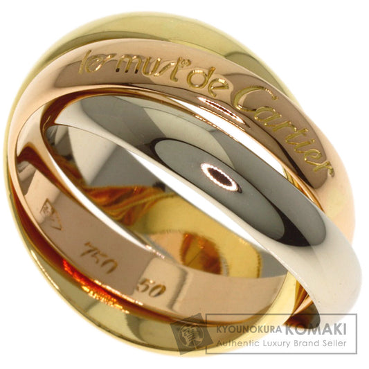 CARTIER Trinity #50 Ring K18 Yellow Gold 18K Pink GoldLadies [Used]