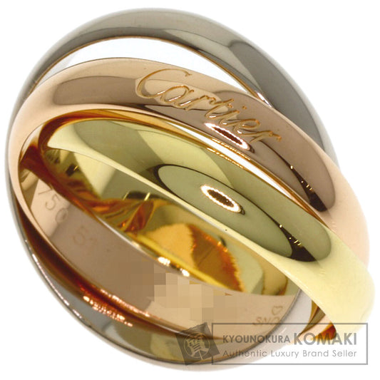 CARTIER Trinity #51 Current Model Ring K18 Yellow Gold 18K Pink GoldLadies [Used]