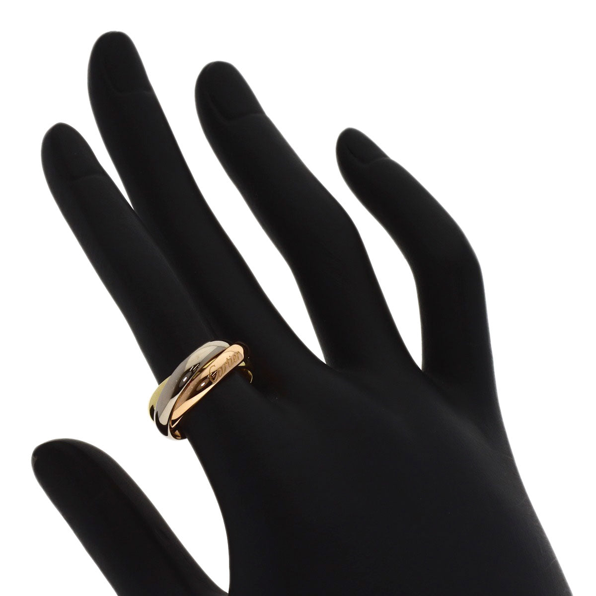 CARTIER Trinity #51 Current Model Ring K18 Yellow Gold 18K Pink GoldLadies [Used]
