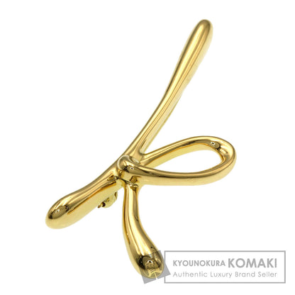 TIFFANY&Co. Initial K Brooch K18 Yellow Gold Ladies [Used]