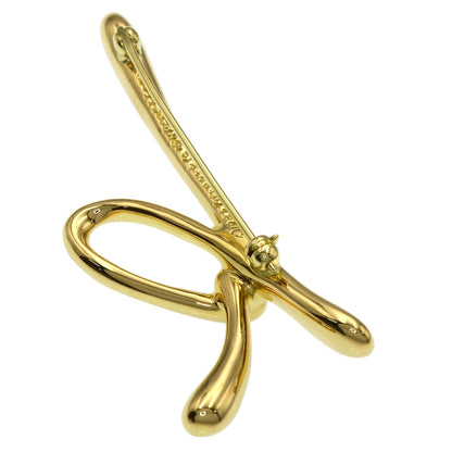 TIFFANY&Co. Initial K Brooch K18 Yellow Gold Ladies [Used]