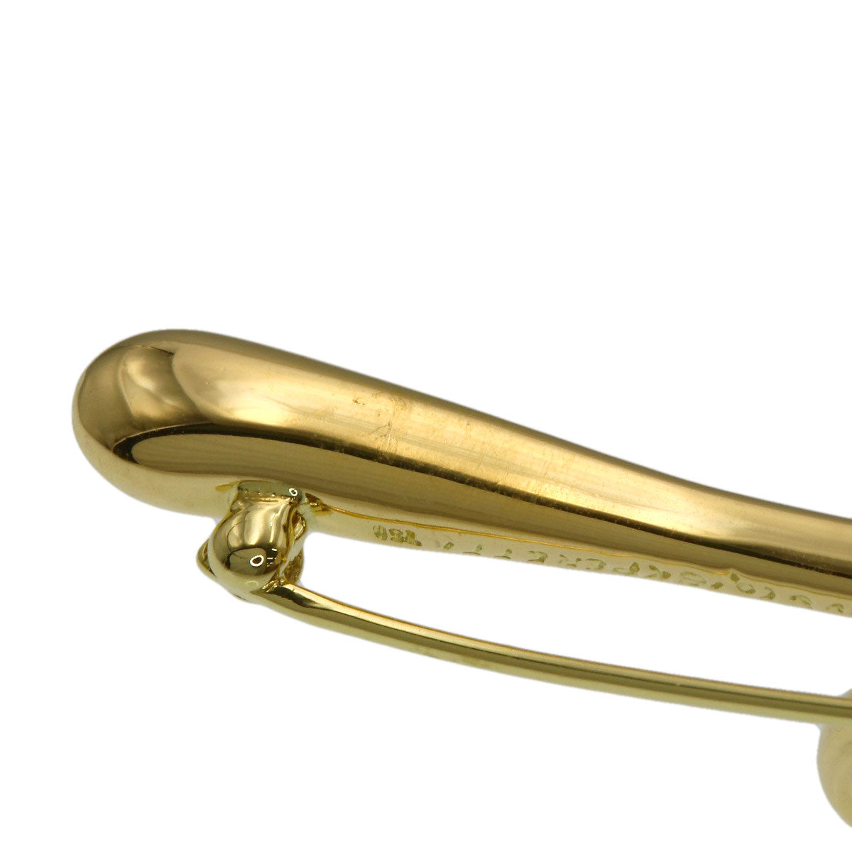 TIFFANY&Co. Initial K Brooch K18 Yellow Gold Ladies [Used]