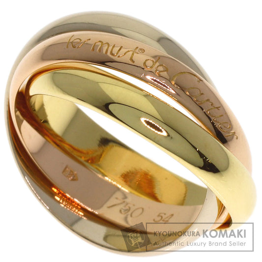 CARTIER Trinity ♯54 Ring K18 Yellow Gold 18K Pink GoldLadies [Used]