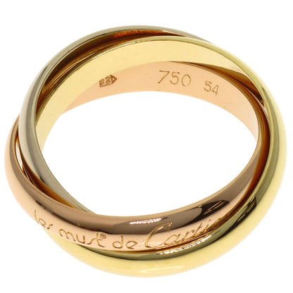 CARTIER Trinity ♯54 Ring K18 Yellow Gold 18K Pink GoldLadies [Used]
