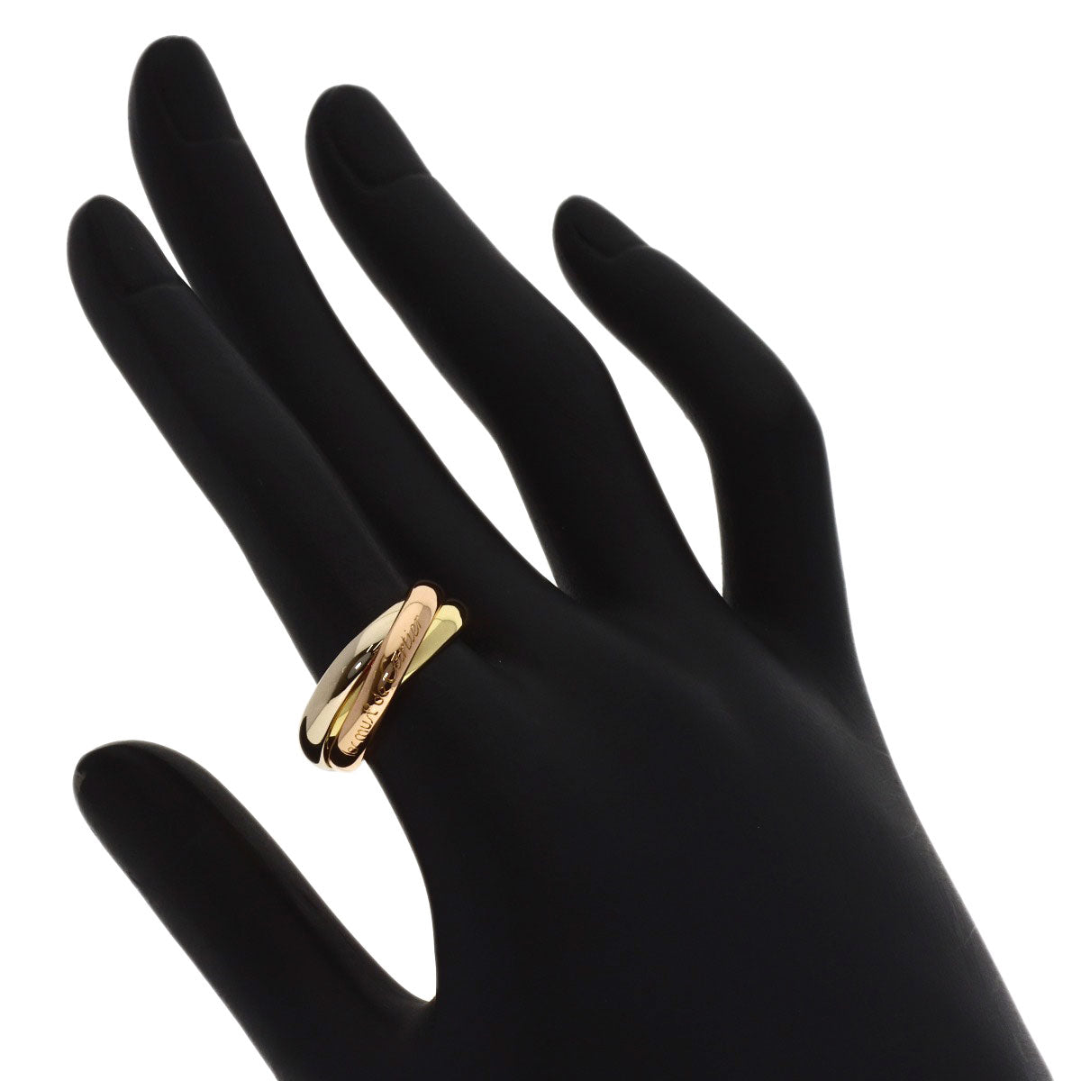 CARTIER Trinity ♯54 Ring K18 Yellow Gold 18K Pink GoldLadies [Used]
