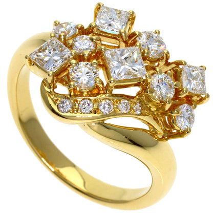 TASAKI Diamond Ring K18 Yellow Gold Ladies [Used]
