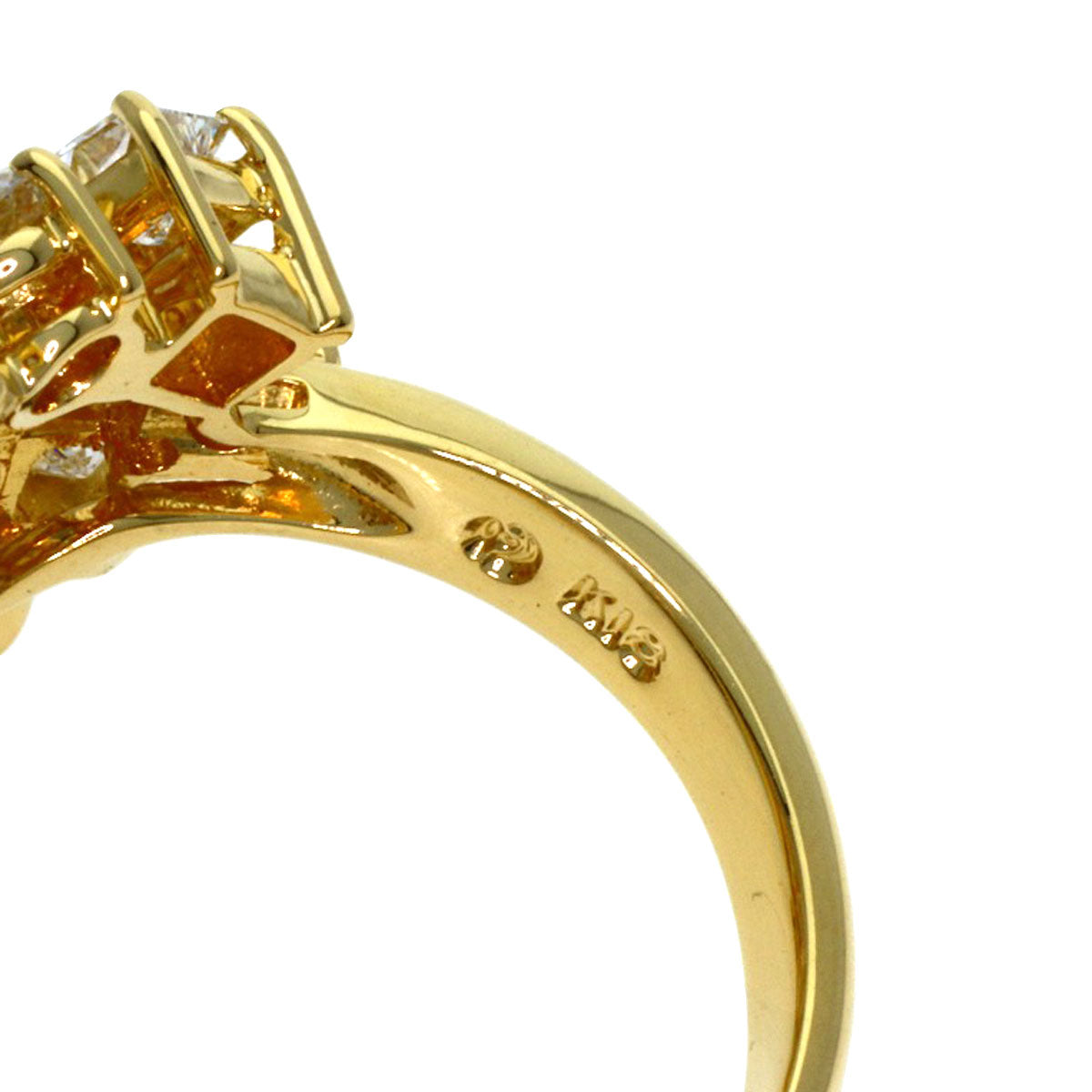 TASAKI Diamond Ring K18 Yellow Gold Ladies [Used]