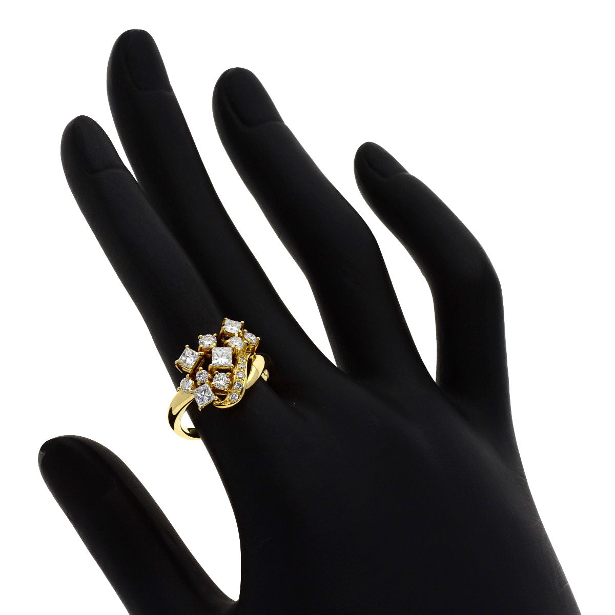 TASAKI Diamond Ring K18 Yellow Gold Ladies [Used]