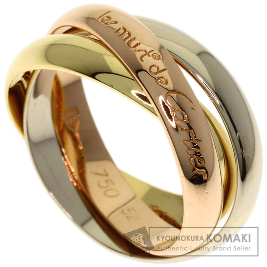 CARTIER Trinity #52 Ring K18 Yellow Gold 18K Pink GoldLadies [Used]