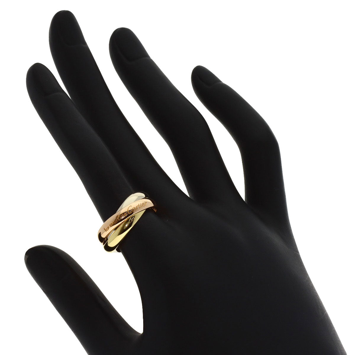 CARTIER Trinity #52 Ring K18 Yellow Gold 18K Pink GoldLadies [Used]