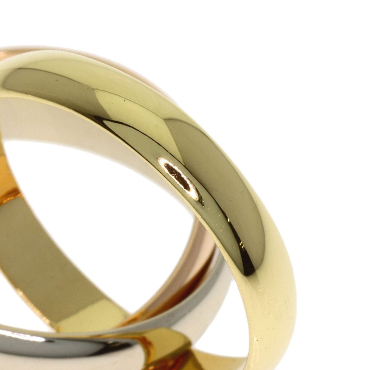 CARTIER Trinity #52 Ring K18 Yellow Gold 18K Pink GoldLadies [Used]