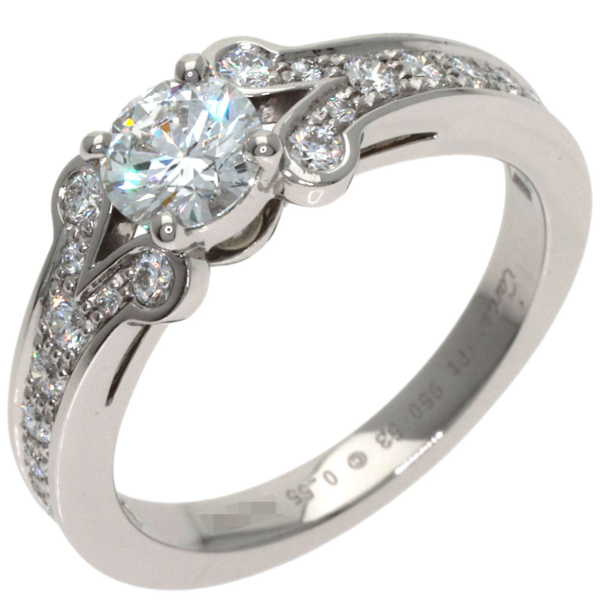 CARTIER Ballerina Diamond #53 Ring Platinum PT950 Ladies [Used]
