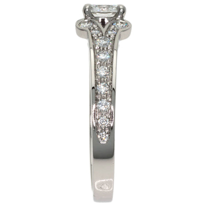 CARTIER Ballerina Diamond #53 Ring Platinum PT950 Ladies [Used]