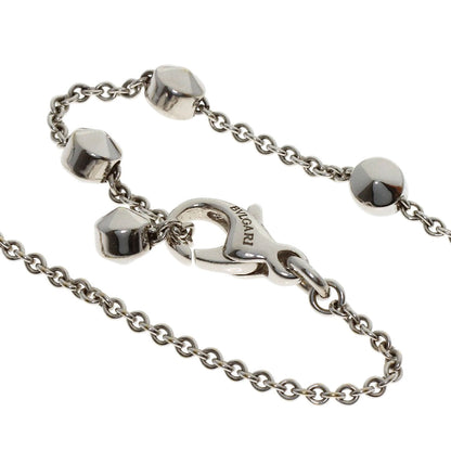 BVLGARI Lucia Blue Topaz Diamond Necklace K18 White Gold Ladies [Used]