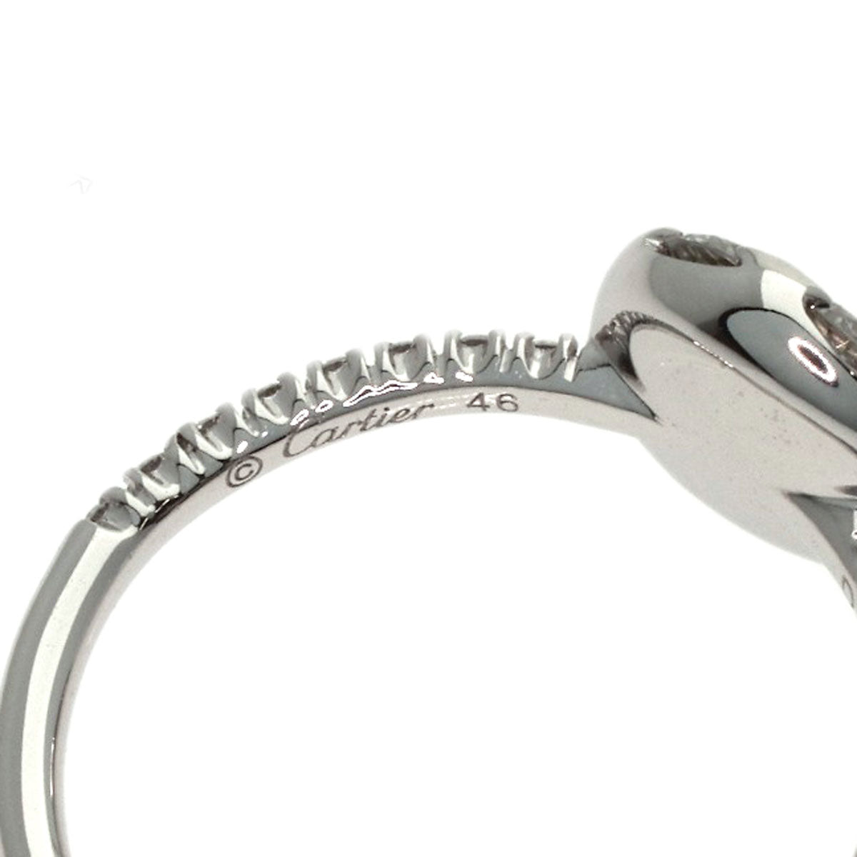 CARTIER Etincel de Cartier Diamond #46 Ring K18 White Gold Ladies [Used]