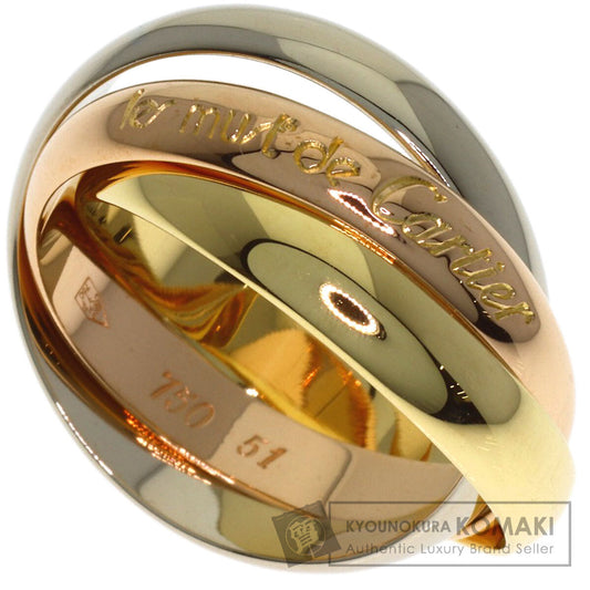 CARTIER Trinity #51 Ring K18 Yellow Gold 18K Pink GoldLadies [Used]