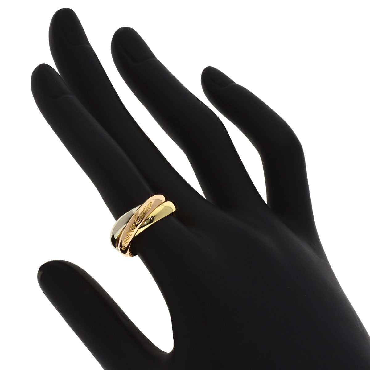 CARTIER Trinity #51 Ring K18 Yellow Gold 18K Pink GoldLadies [Used]