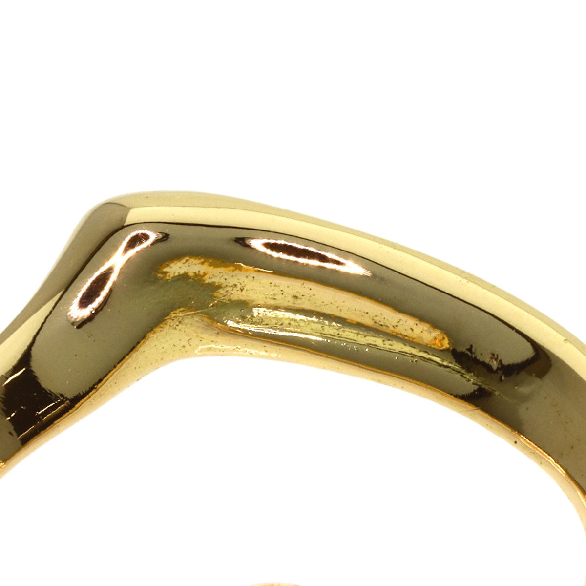 TIFFANY&Co. Open heart Pendant top K18 Yellow Gold Ladies [Used]