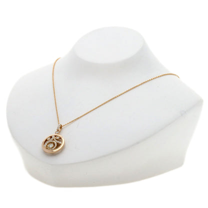 0.8ct Diamond Necklace K18 Pink Gold 7.6g　Ladies