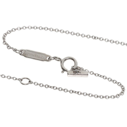 TIFFANY&Co. T Smile Mini Diamond Necklace K18 White Gold Ladies [Used]