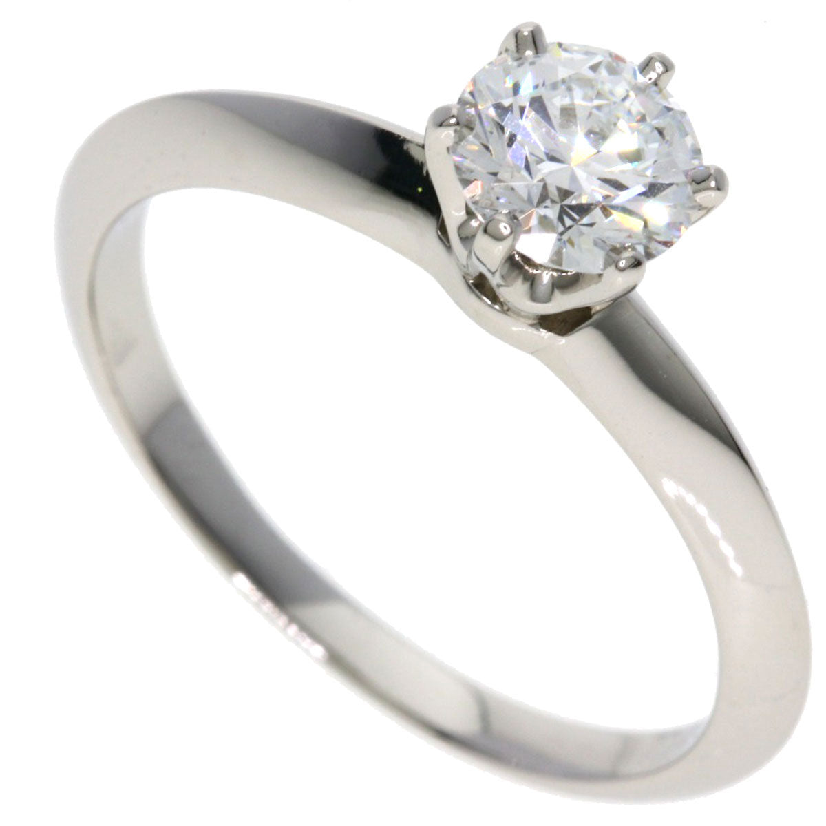 TIFFANY&Co. Solitaire Diamond E-VS1 Ring Platinum PT950 Ladies [Used]