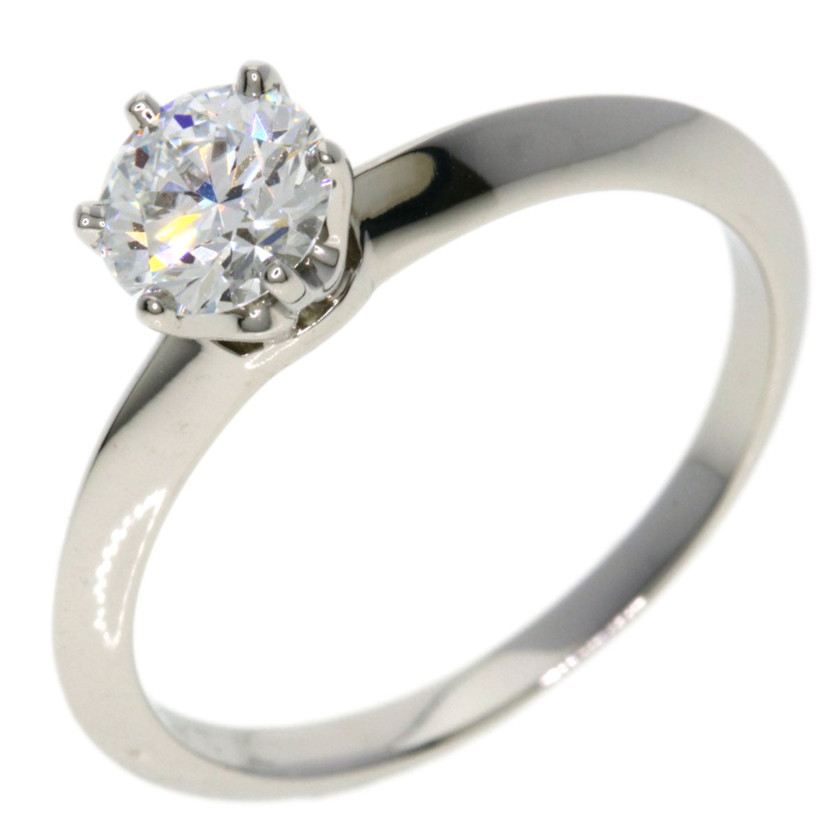 TIFFANY&Co. Solitaire Diamond E-VS1 Ring Platinum PT950 Ladies [Used]