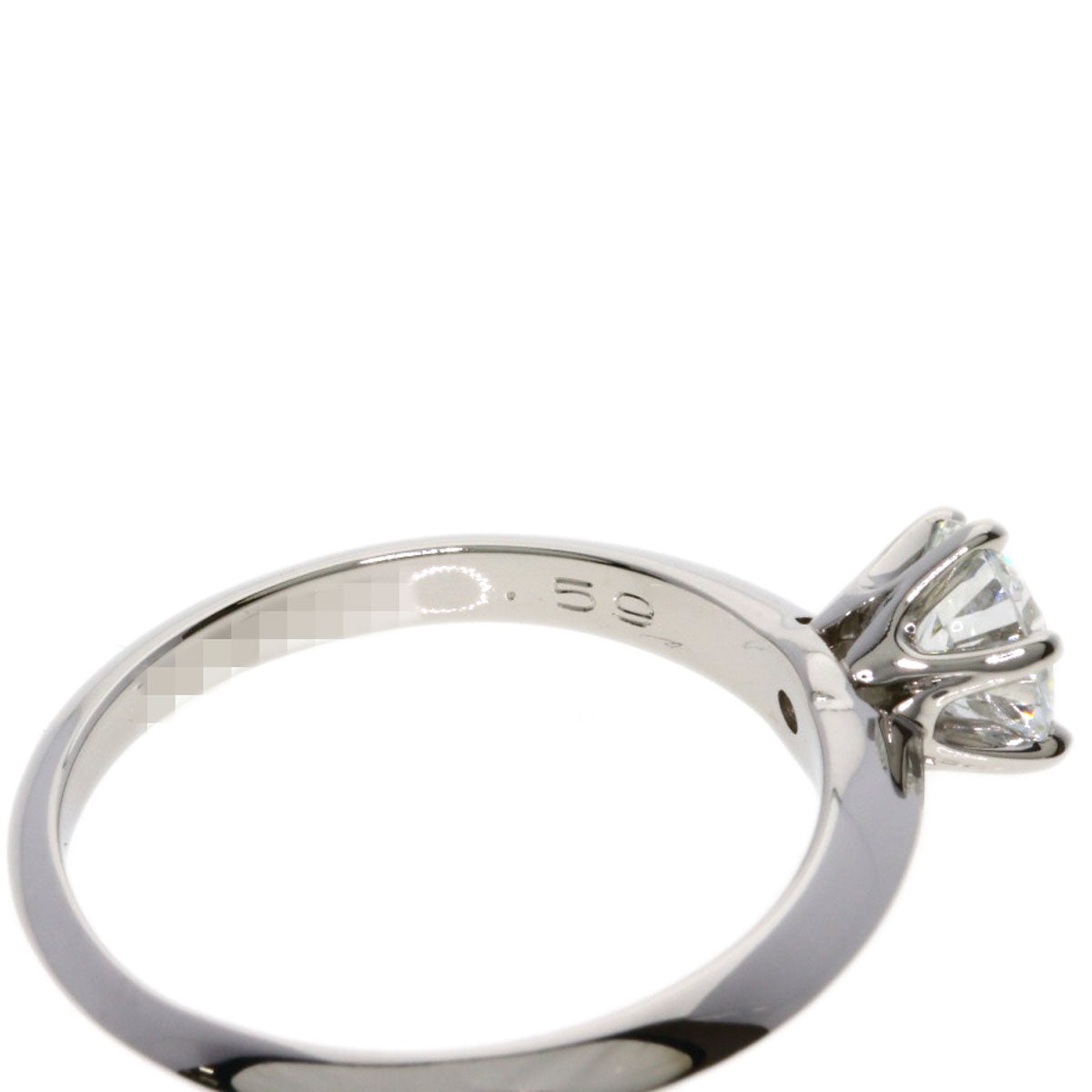TIFFANY&Co. Solitaire Diamond E-VS1 Ring Platinum PT950 Ladies [Used]