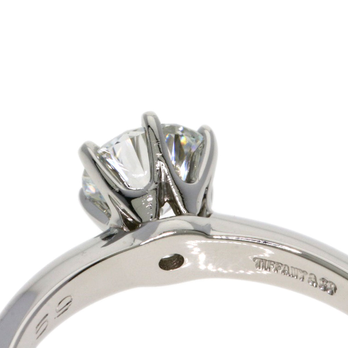 TIFFANY&Co. Solitaire Diamond E-VS1 Ring Platinum PT950 Ladies [Used]