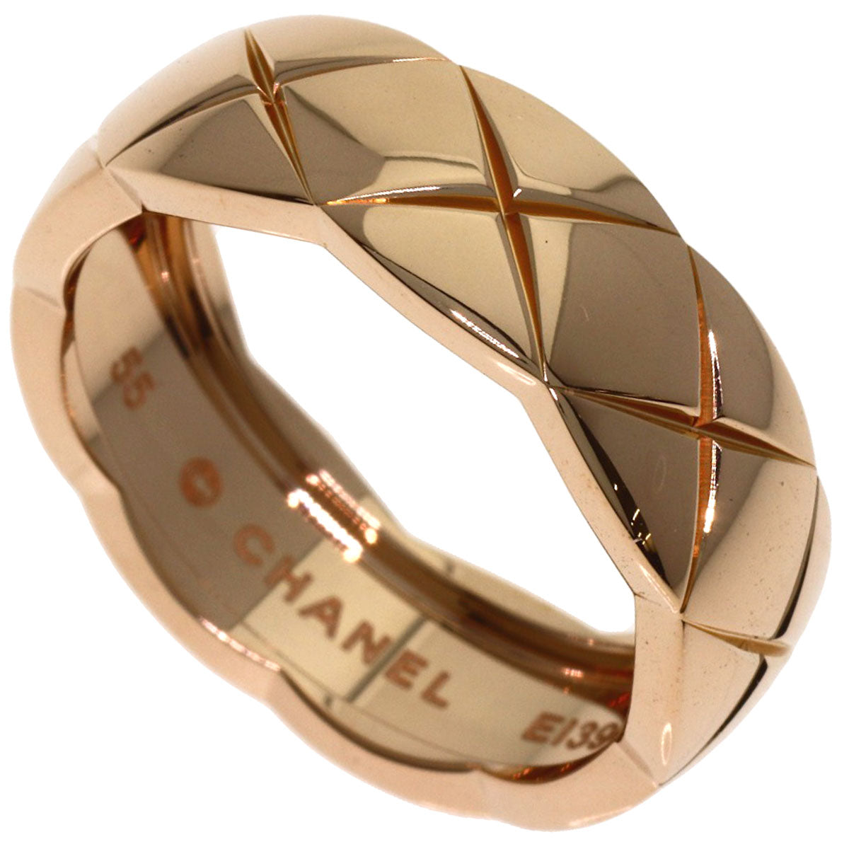 CHANEL Coco Crush #55 Ring K18 Pink Gold Ladies [Used]