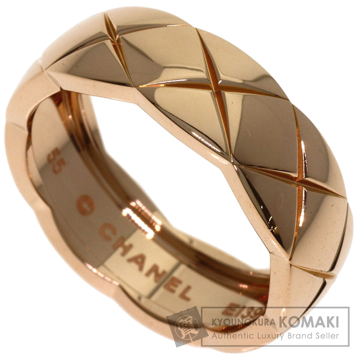 CHANEL Coco Crush #55 Ring K18 Pink Gold Ladies [Used]