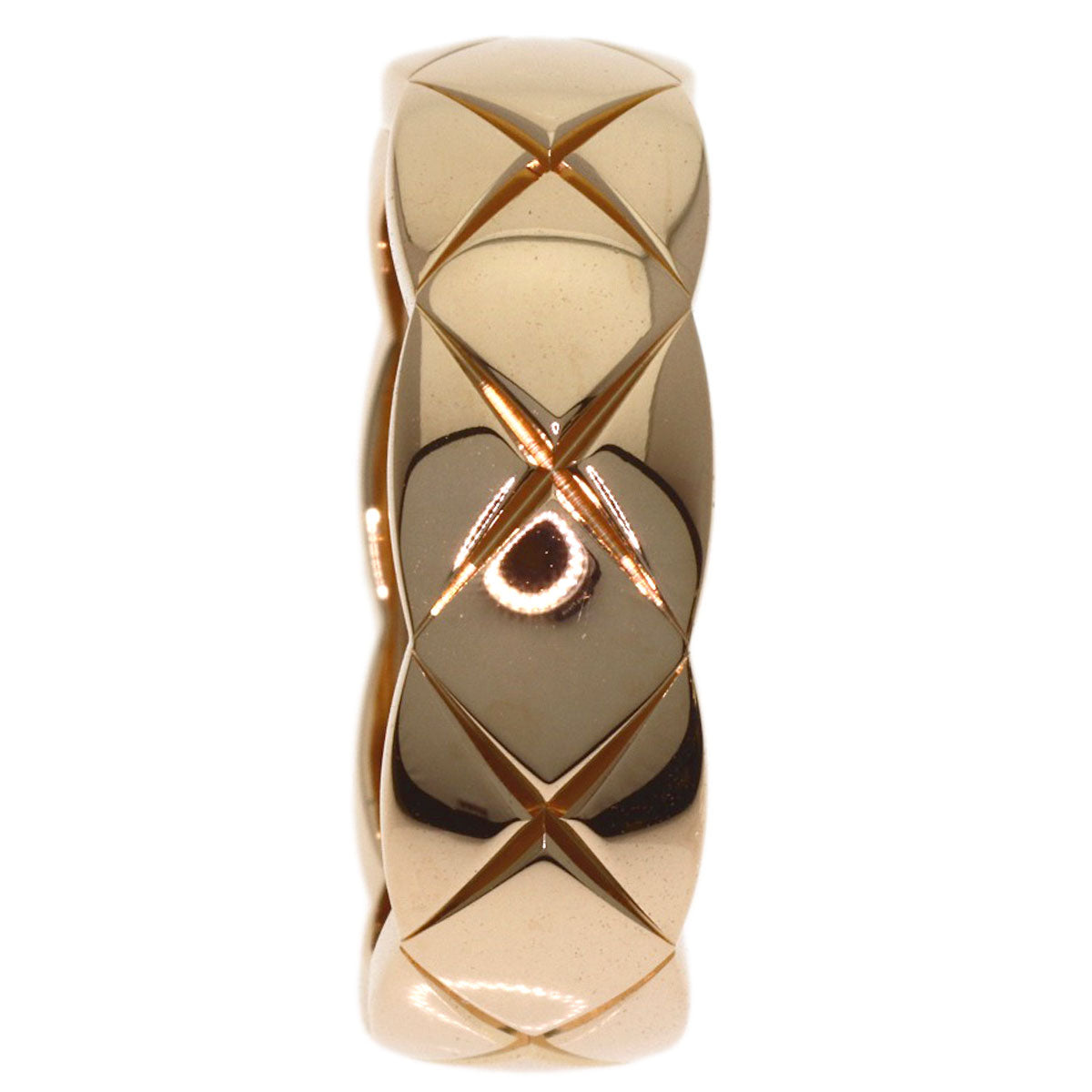CHANEL Coco Crush #55 Ring K18 Pink Gold Ladies [Used]