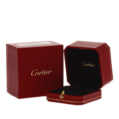 CARTIER Trinity Black ceramic #48 Ring K18 White Gold Pd950Ladies [Used]