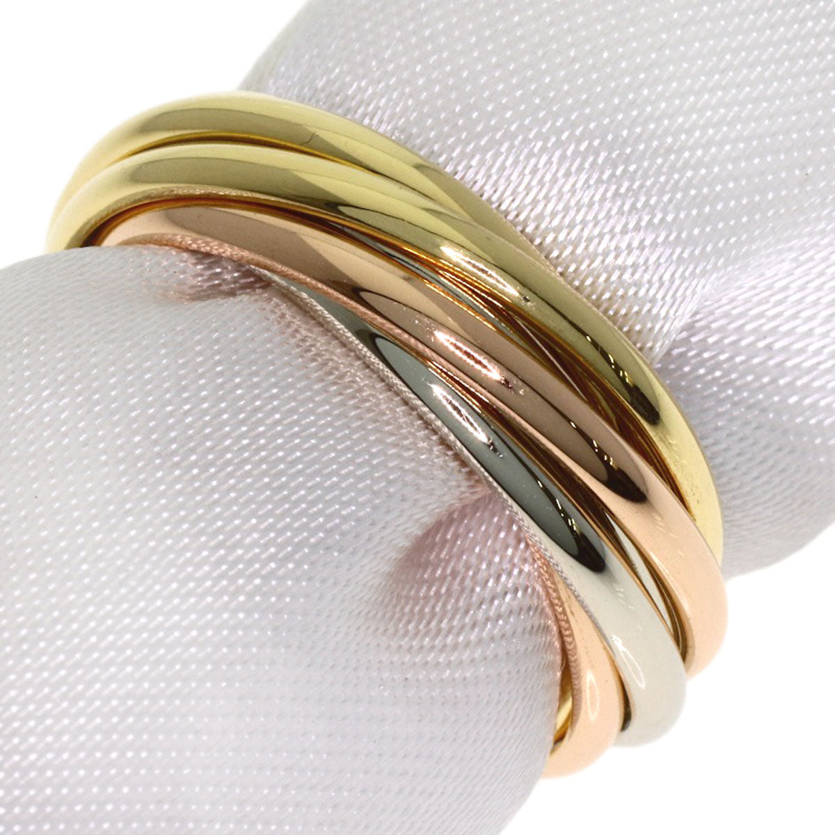 CARTIER Trinity 7-pack #48 Ring K18 Yellow Gold 18K Pink GoldLadies [Used]