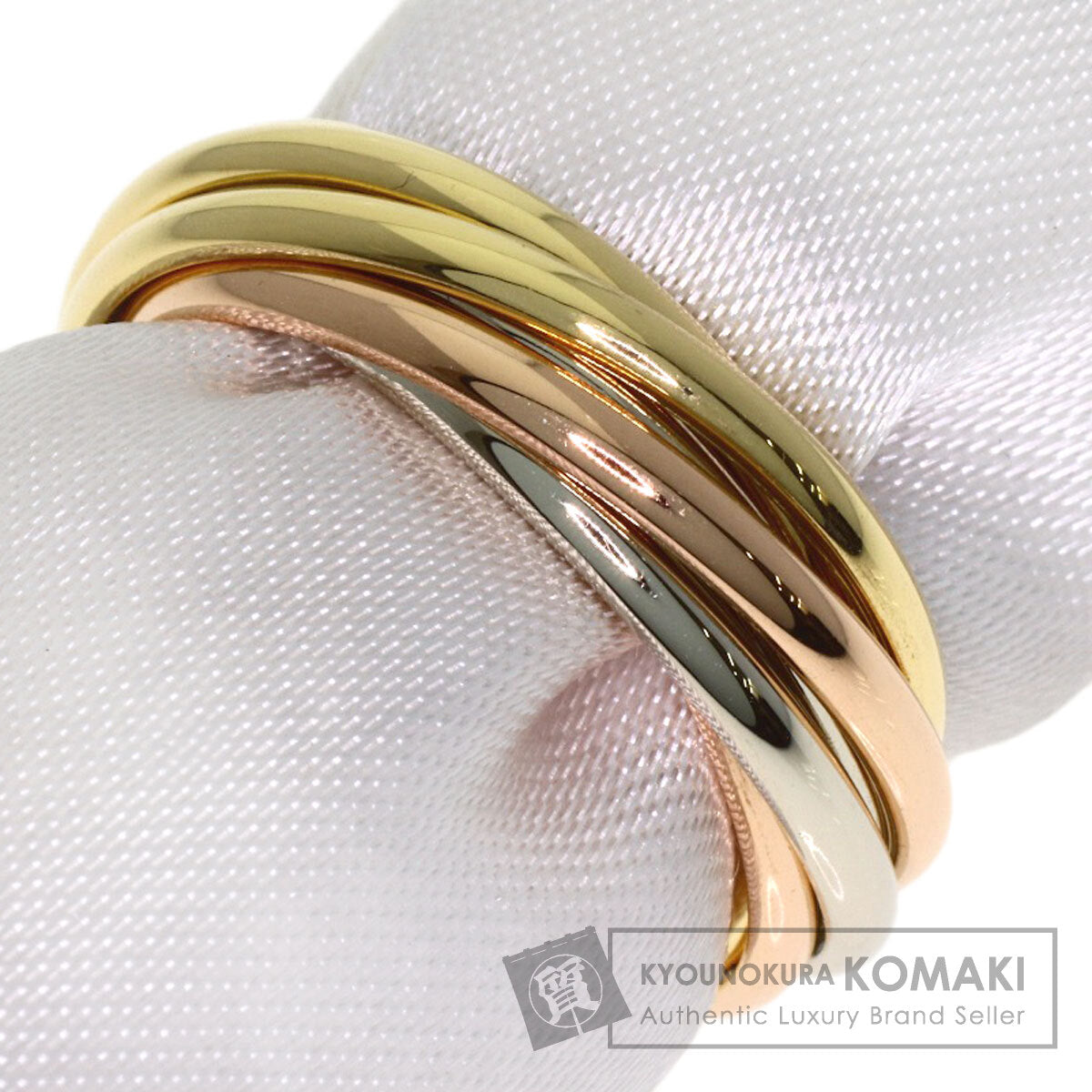 CARTIER Trinity 7-pack #48 Ring K18 Yellow Gold 18K Pink GoldLadies [Used]