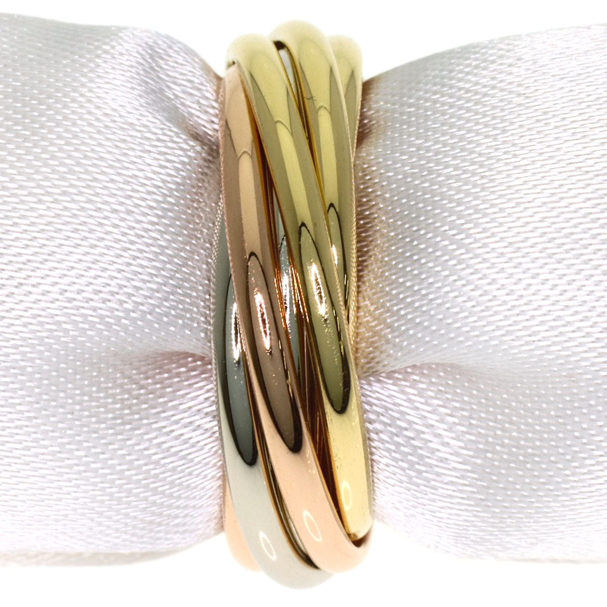 CARTIER Trinity 7-pack #48 Ring K18 Yellow Gold 18K Pink GoldLadies [Used]
