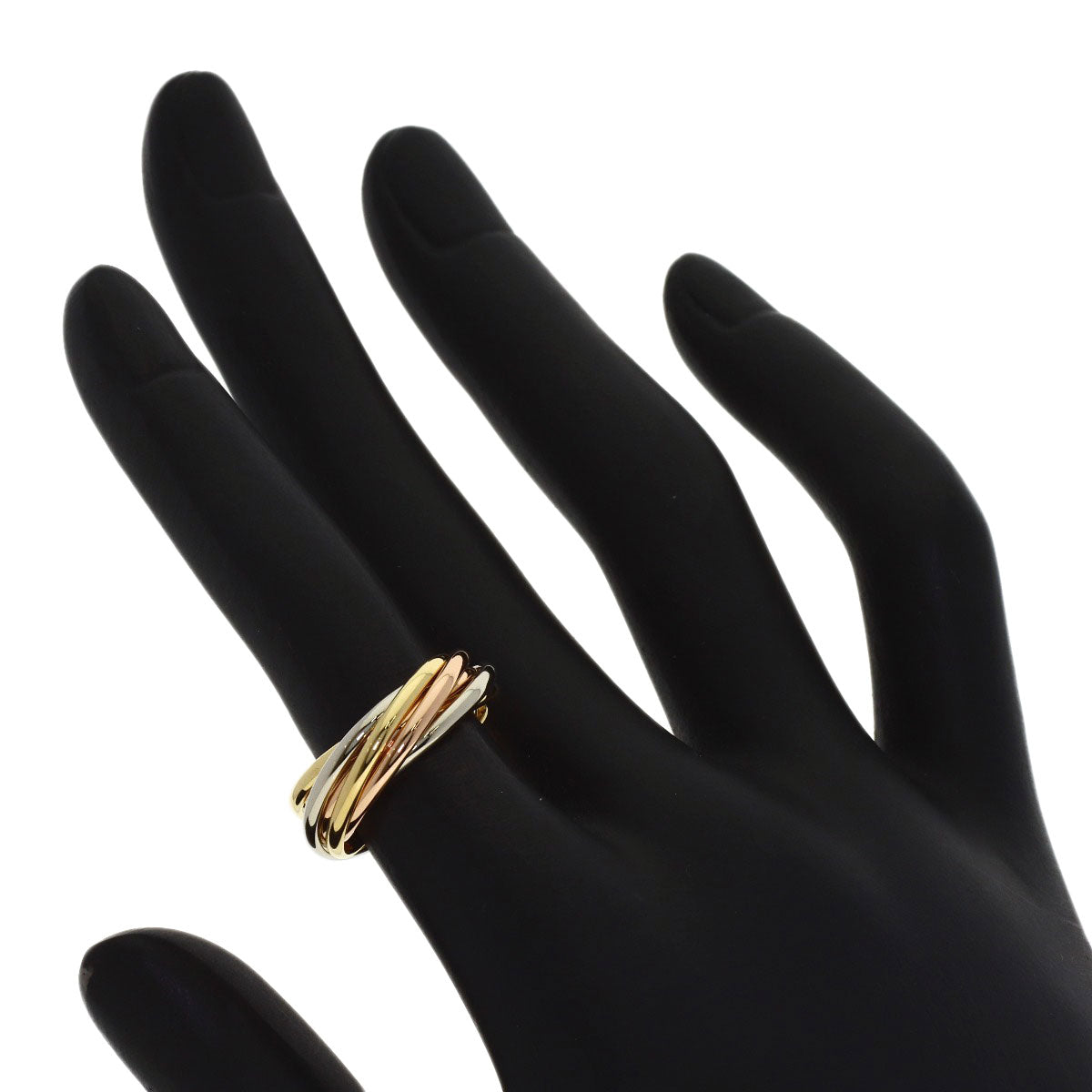CARTIER Trinity 7-pack #48 Ring K18 Yellow Gold 18K Pink GoldLadies [Used]