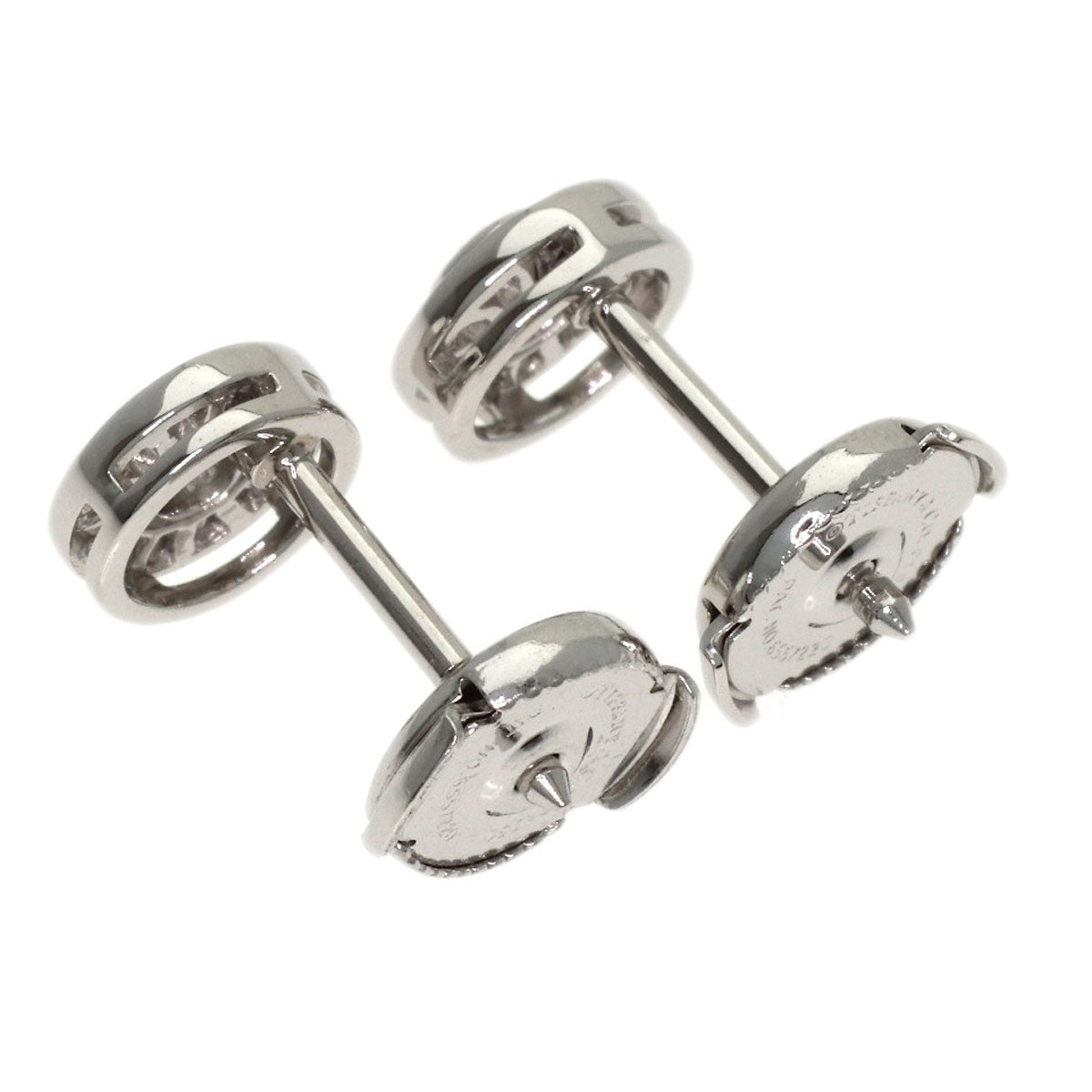 TIFFANY&Co. Circlet Diamond earring Platinum PT950 Ladies [Used]