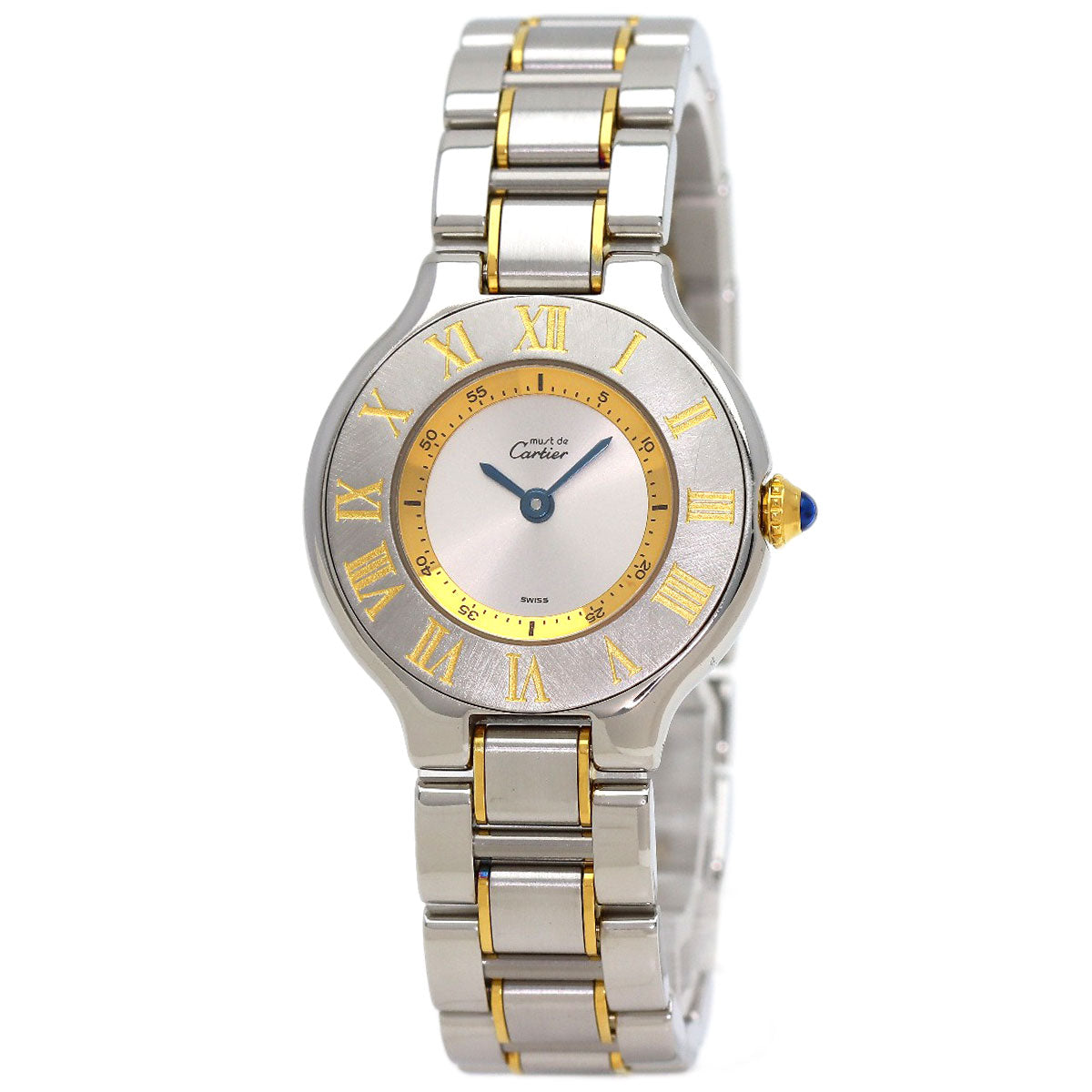CARTIER Must21 SM Watches W10073R6 Stainless Steel/SSxGP Ladies