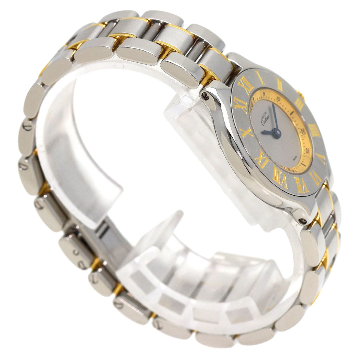 CARTIER Must21 SM Watches W10073R6 Stainless Steel/SSxGP Ladies