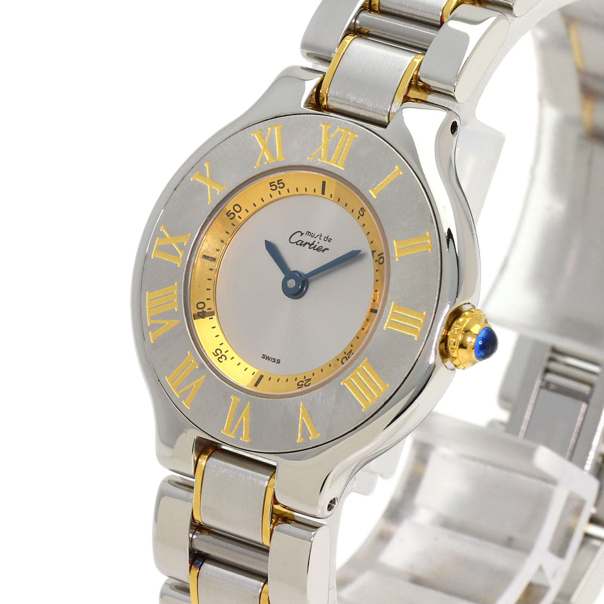 CARTIER Must21 SM Watches W10073R6 Stainless Steel/SSxGP Ladies