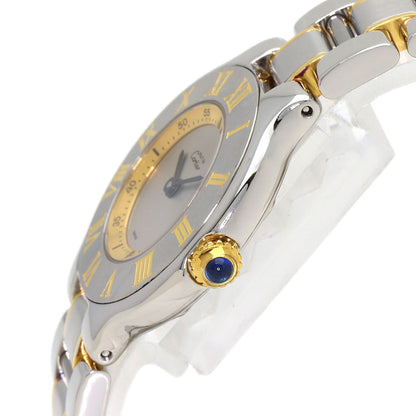 CARTIER Must21 SM Watches W10073R6 Stainless Steel/SSxGP Ladies