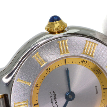 CARTIER Must21 SM Watches W10073R6 Stainless Steel/SSxGP Ladies