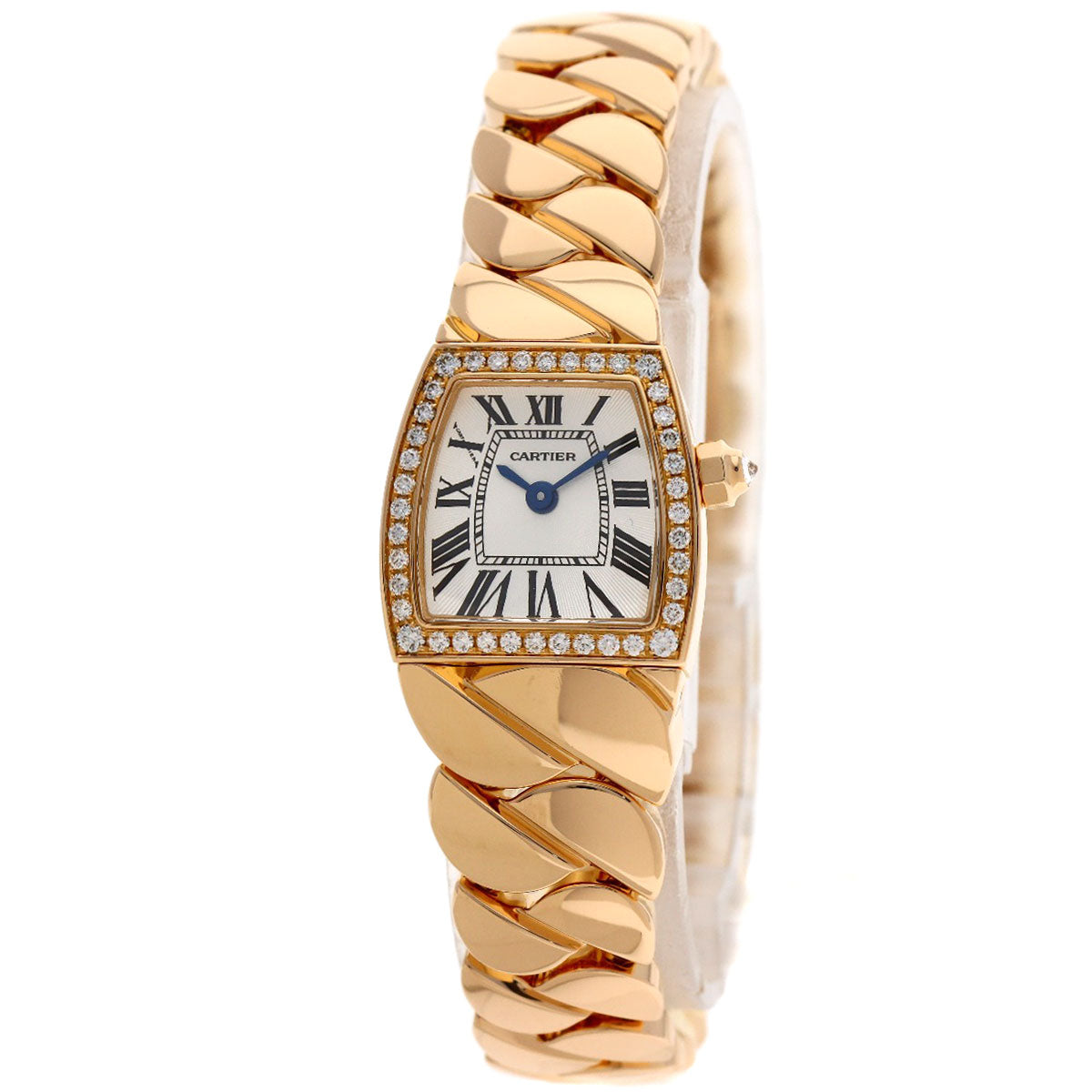 CARTIER Mini Ladonya Diamond Bezel Watches WE60086I K18 Pink Gold/18K Pink Gold Ladies