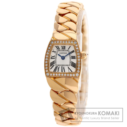 CARTIER Mini Ladonya Diamond Bezel Watches WE60086I K18 Pink Gold/18K Pink Gold Ladies