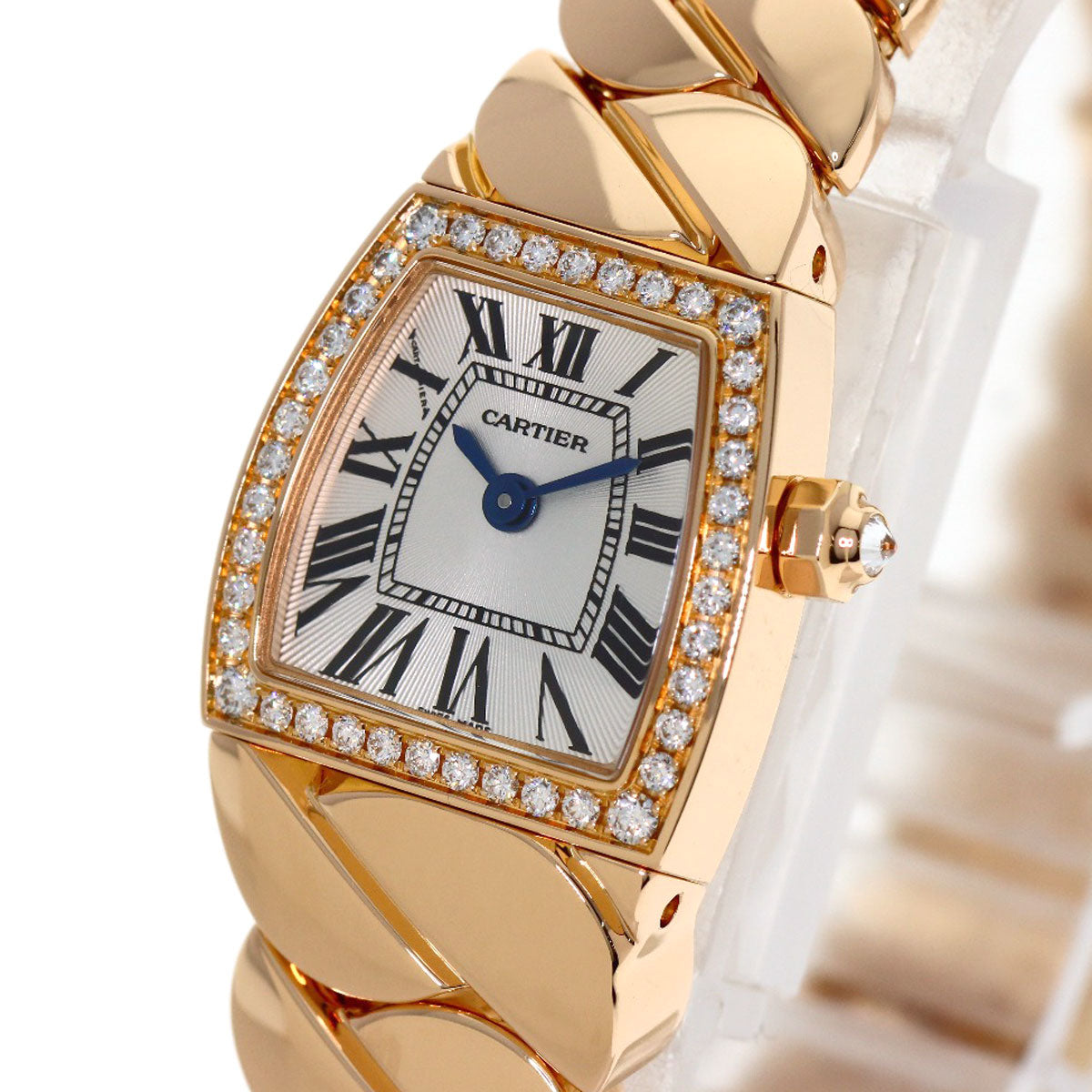 CARTIER Mini Ladonya Diamond Bezel Watches WE60086I K18 Pink Gold/18K Pink Gold Ladies