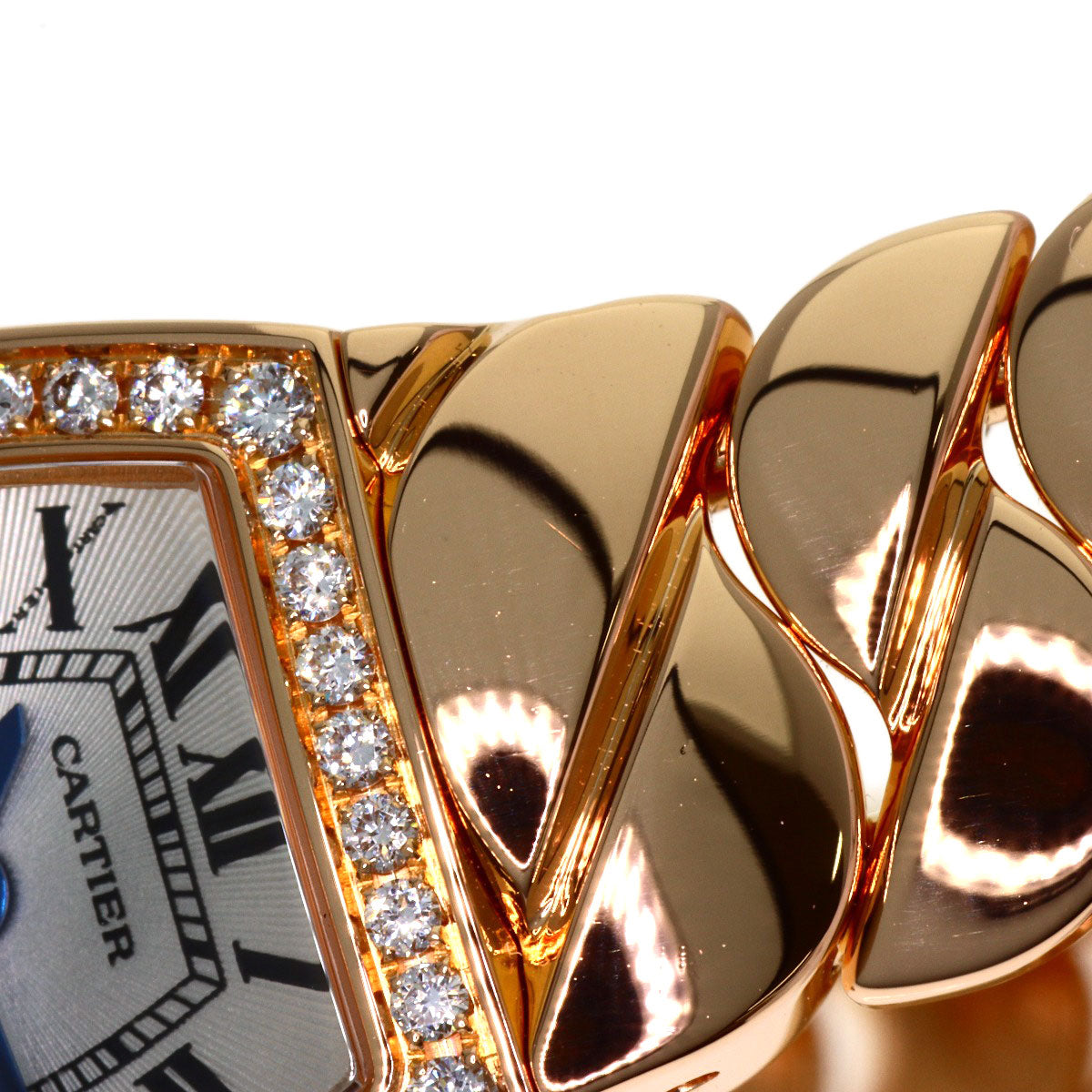 CARTIER Mini Ladonya Diamond Bezel Watches WE60086I K18 Pink Gold/18K Pink Gold Ladies