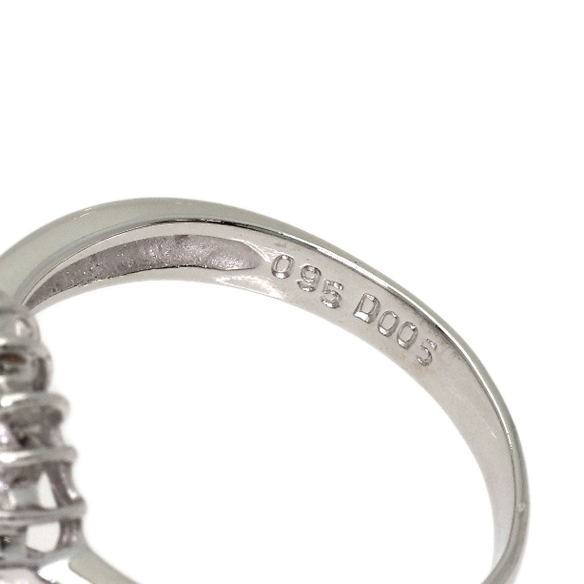 0.95ct Aquamarine Diamond Ring Platinum PT900 4.3g　Ladies