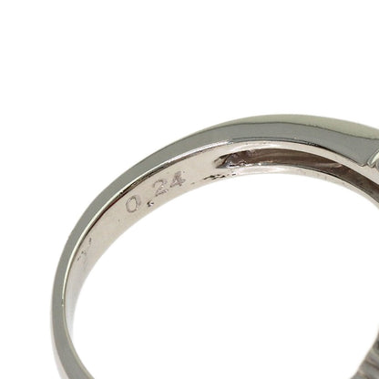 Garnet Diamond Ring Platinum PT900 6.7g　Ladies